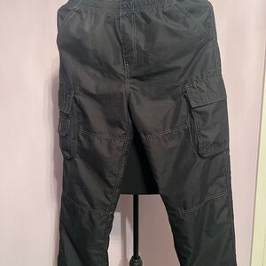 Kids Black Cargo Pants